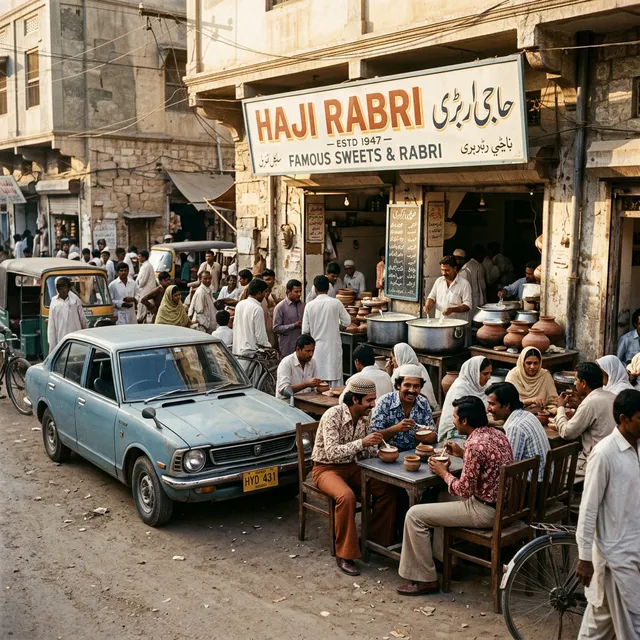Haji Rabri Shop in the 1970s